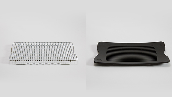 Barbecue plate and grill provided