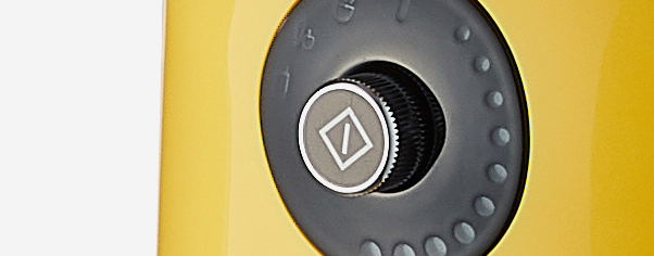 Retro menu wheel dial with an analog vibe